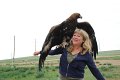 Becky with Eagle